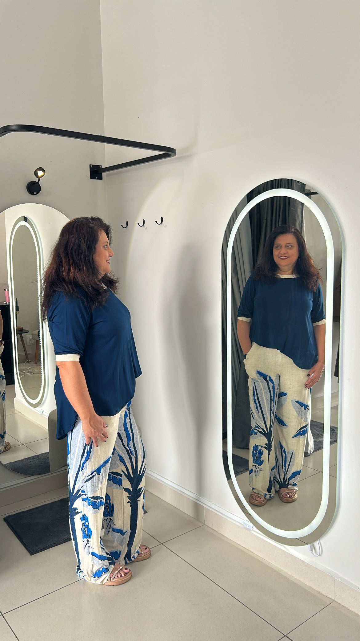 Conjunto Janet - Azul Plus Size