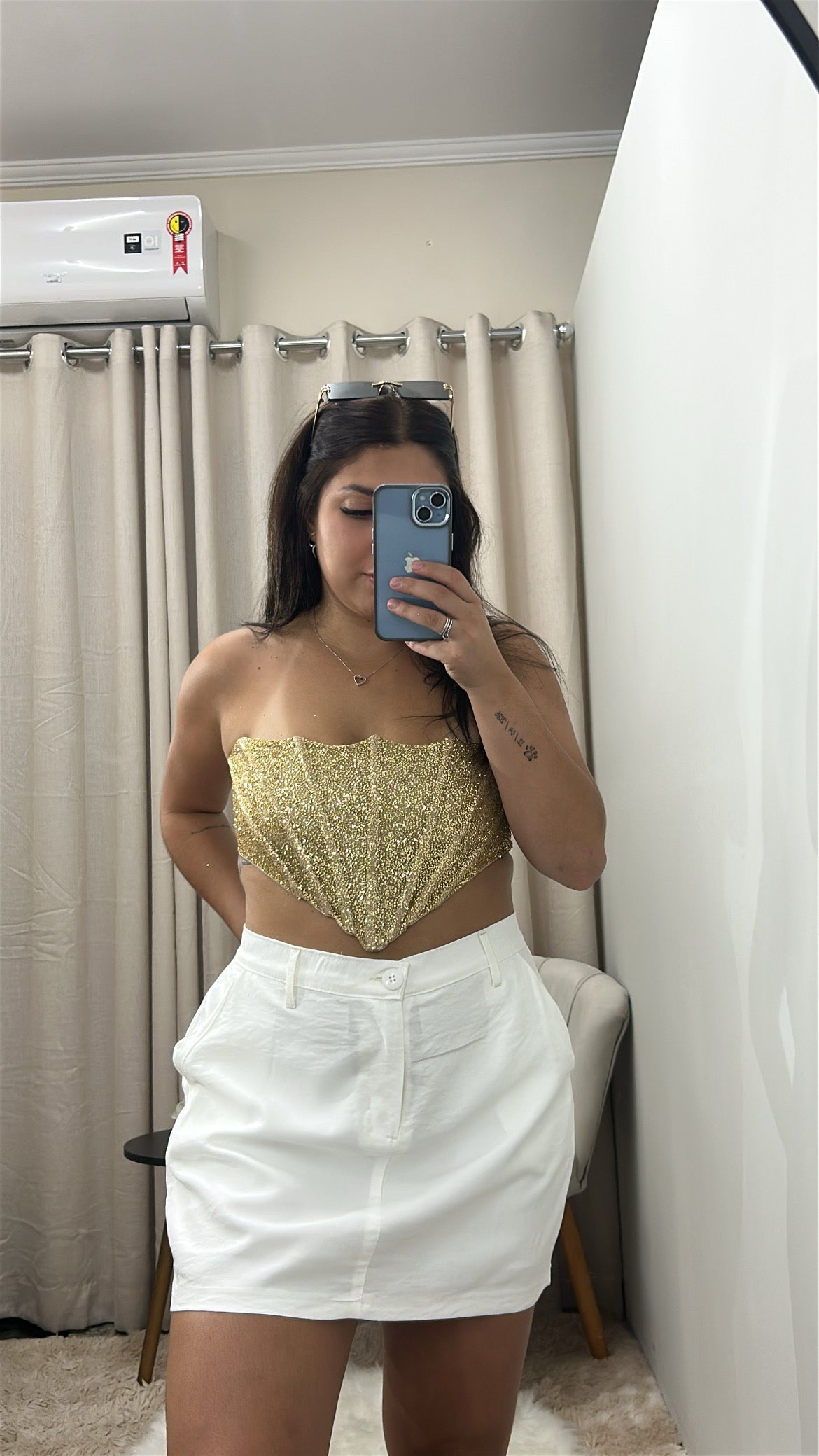 Short Saia Lívia - BRANCO