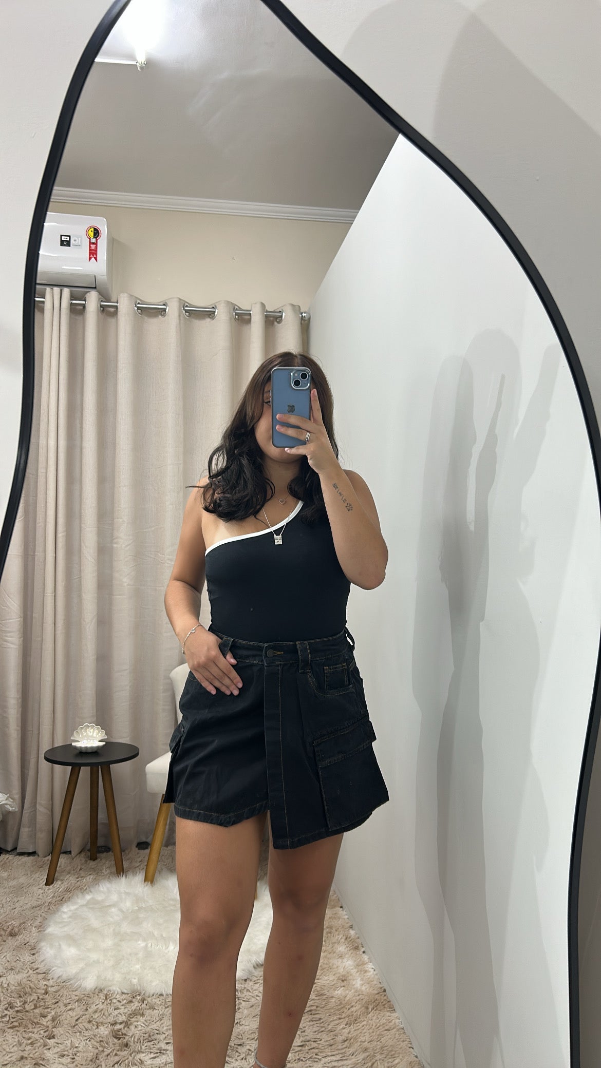 Saia Cargo Jeans - PRETA