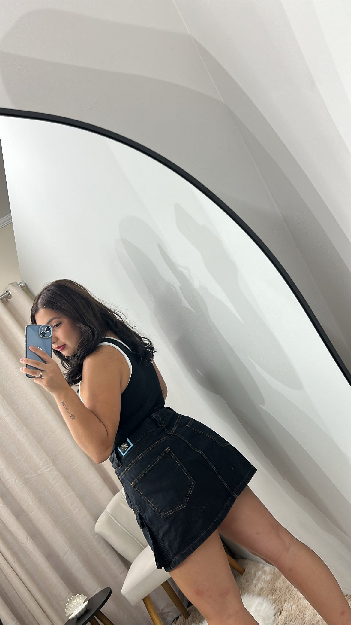 Saia Cargo Jeans - PRETA