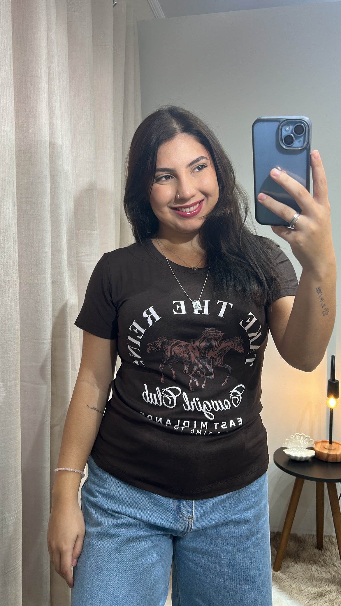 Tshirt Cavalo - Marrom