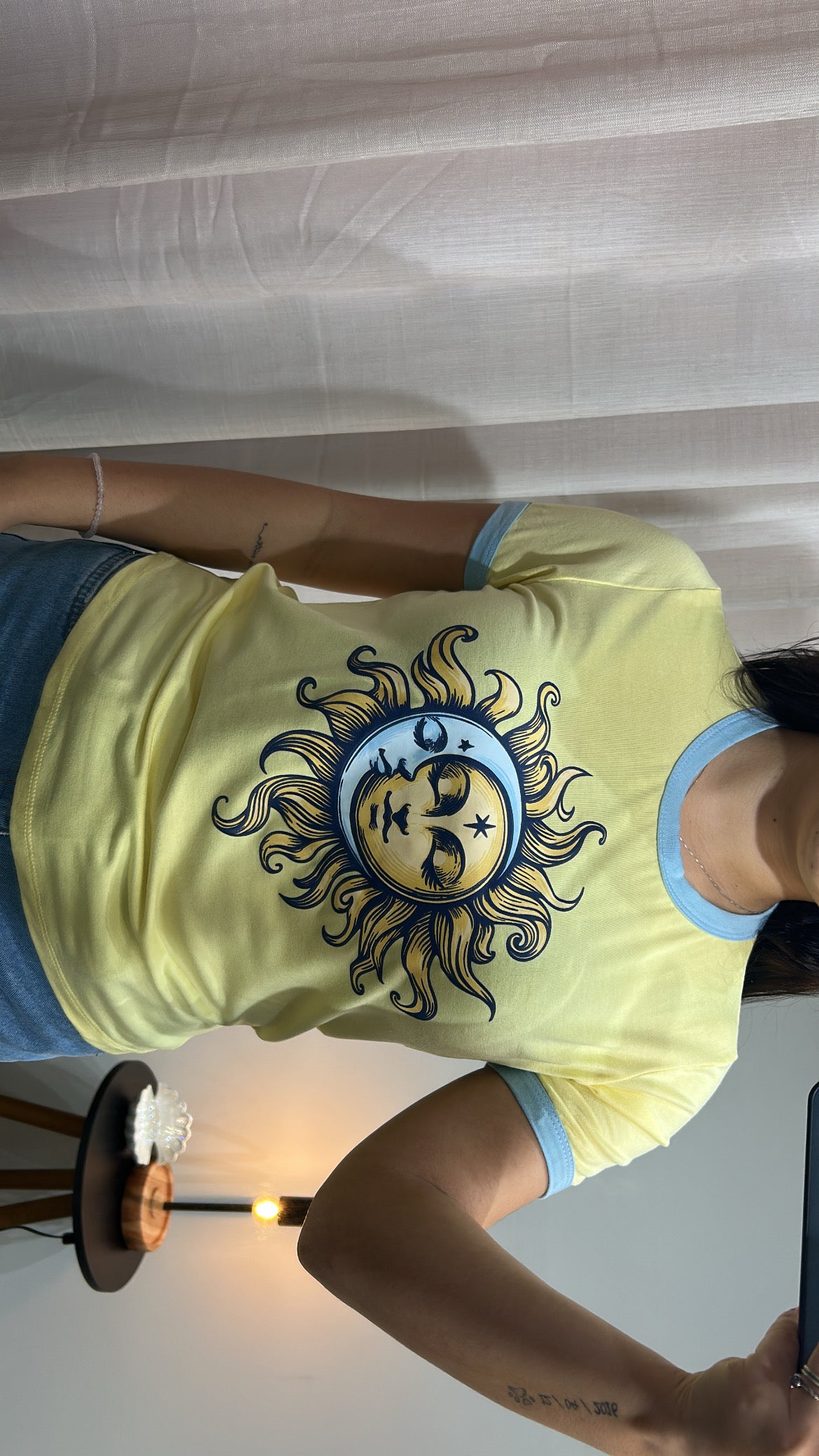 Tshirt Sol&Lua - Amarelo