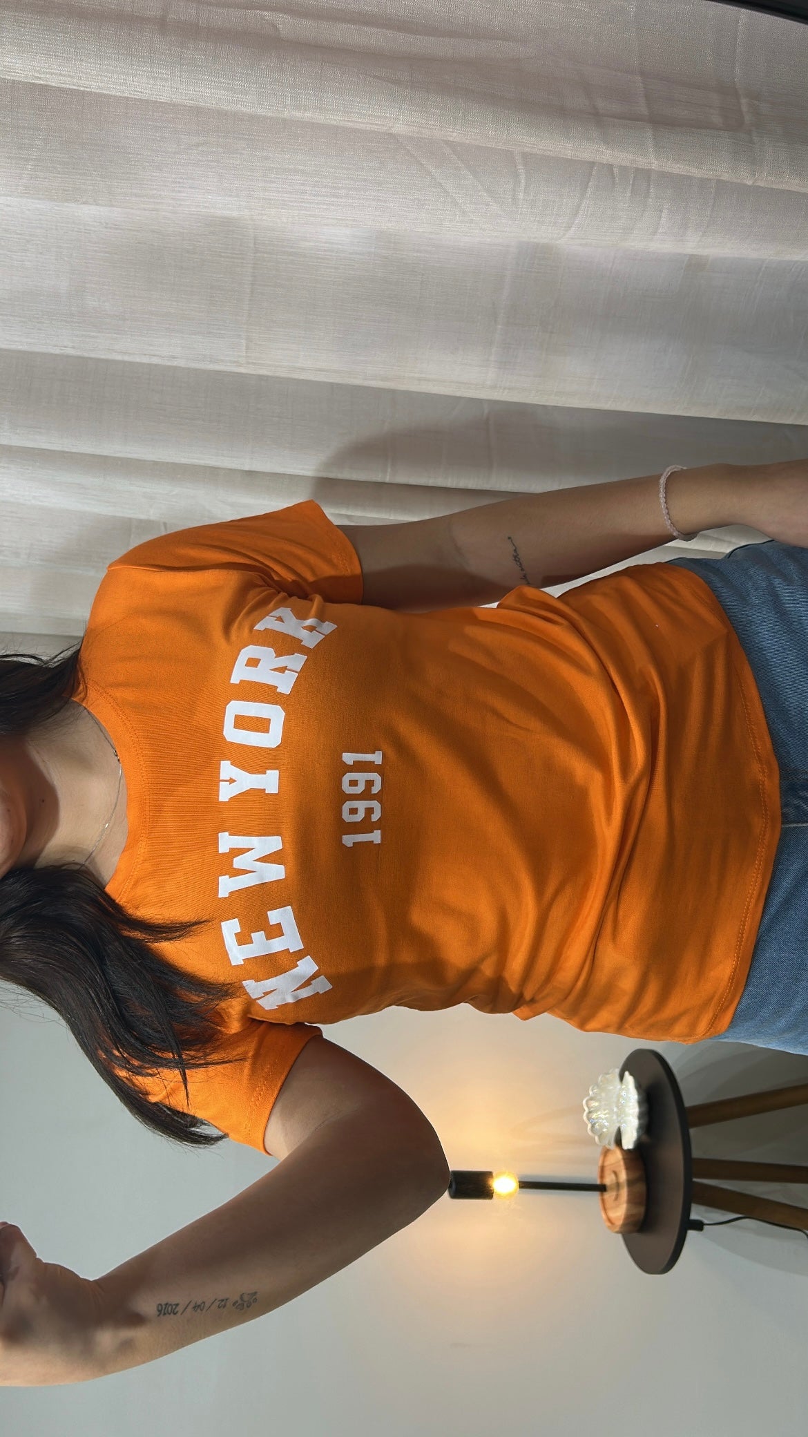 Tshirt Nem York - Laranja