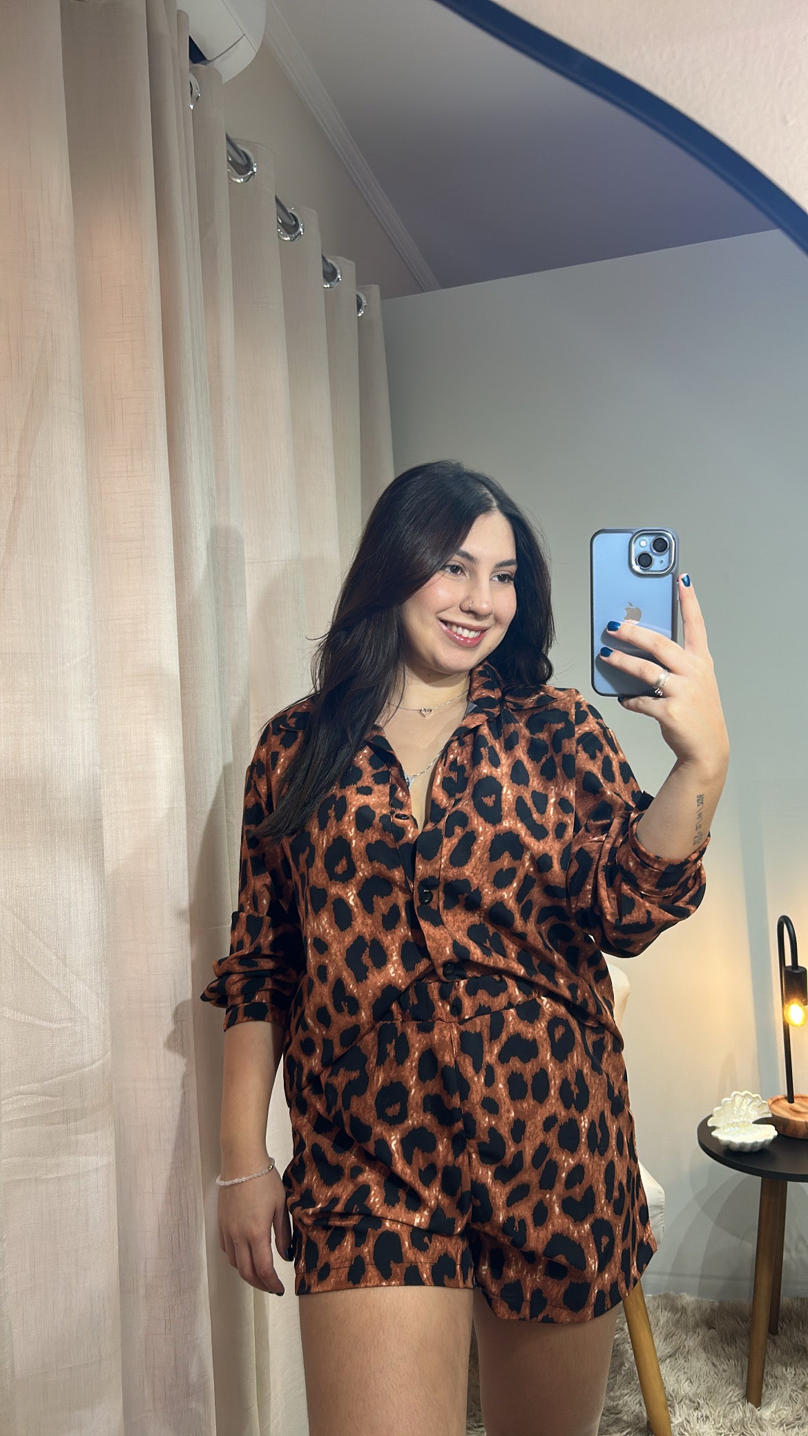 Conjunto Animal Print - Camisa + Shorts