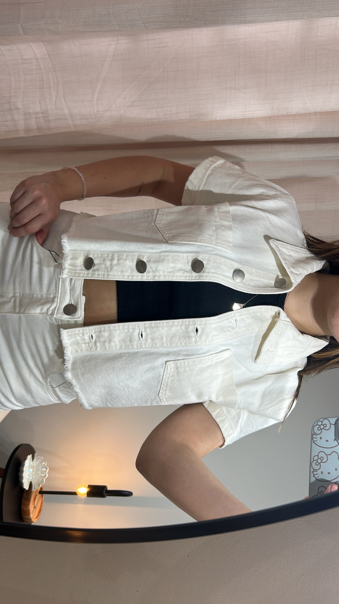 Cropped Jeans - Off White