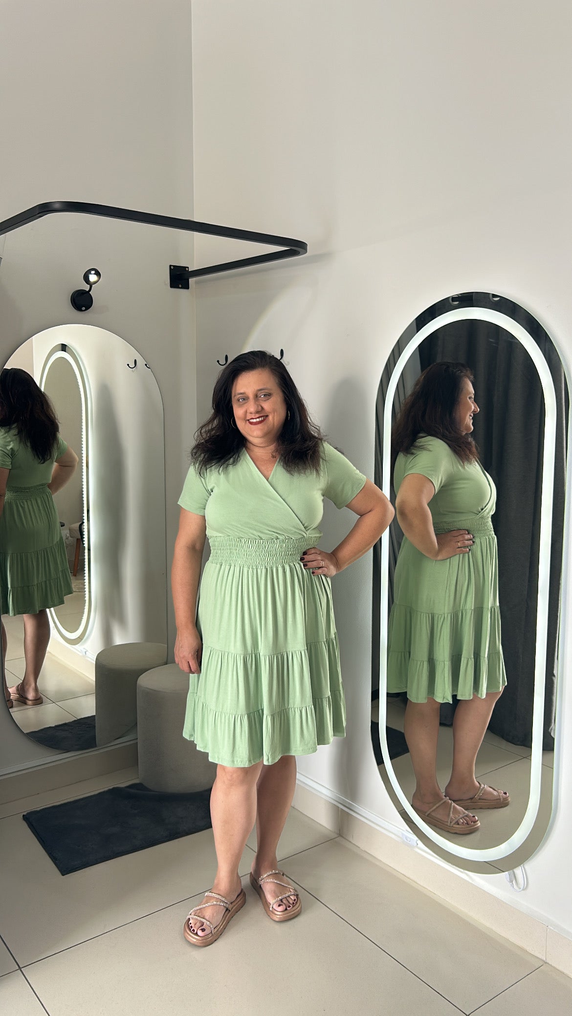 Vestido Nicole - Verde Plus