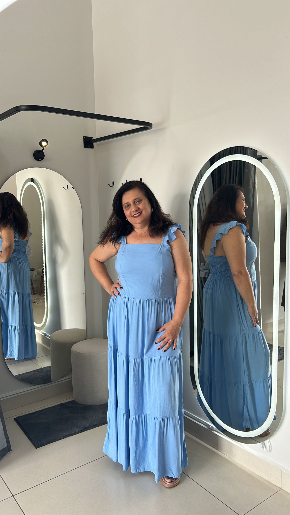 Vestido Esmeralda - Azul Plus Size