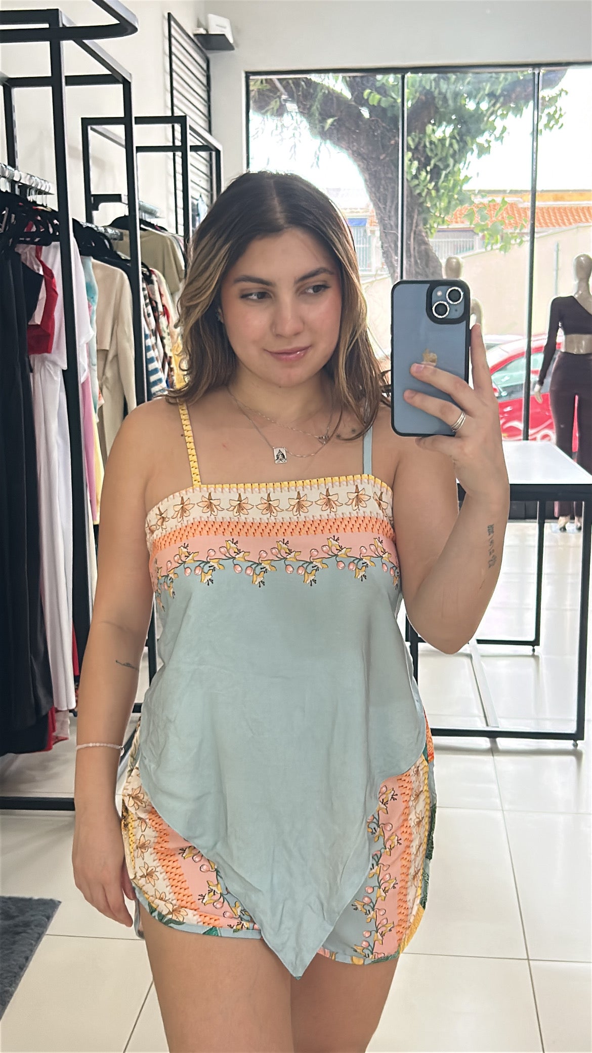 Conjunto Mavi Estampado Azul Claro - U