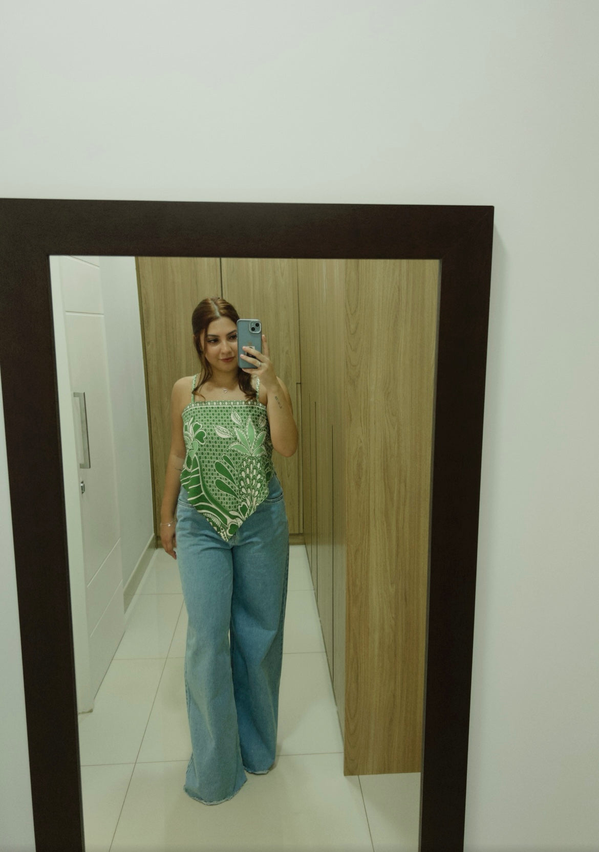 Calça Pantalona Jeans - AZUL CLARO