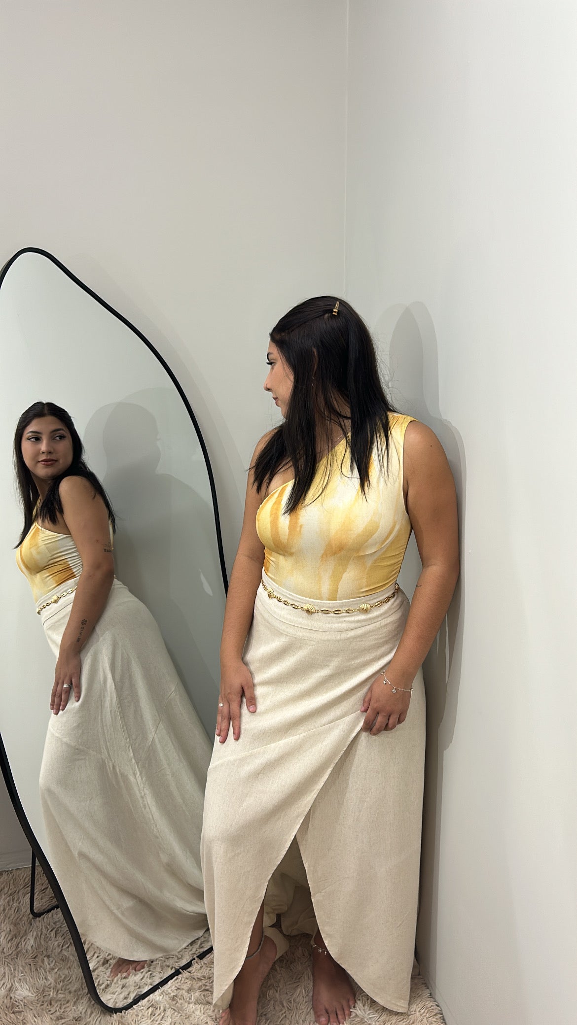 Saia Linho - OFF WHITE