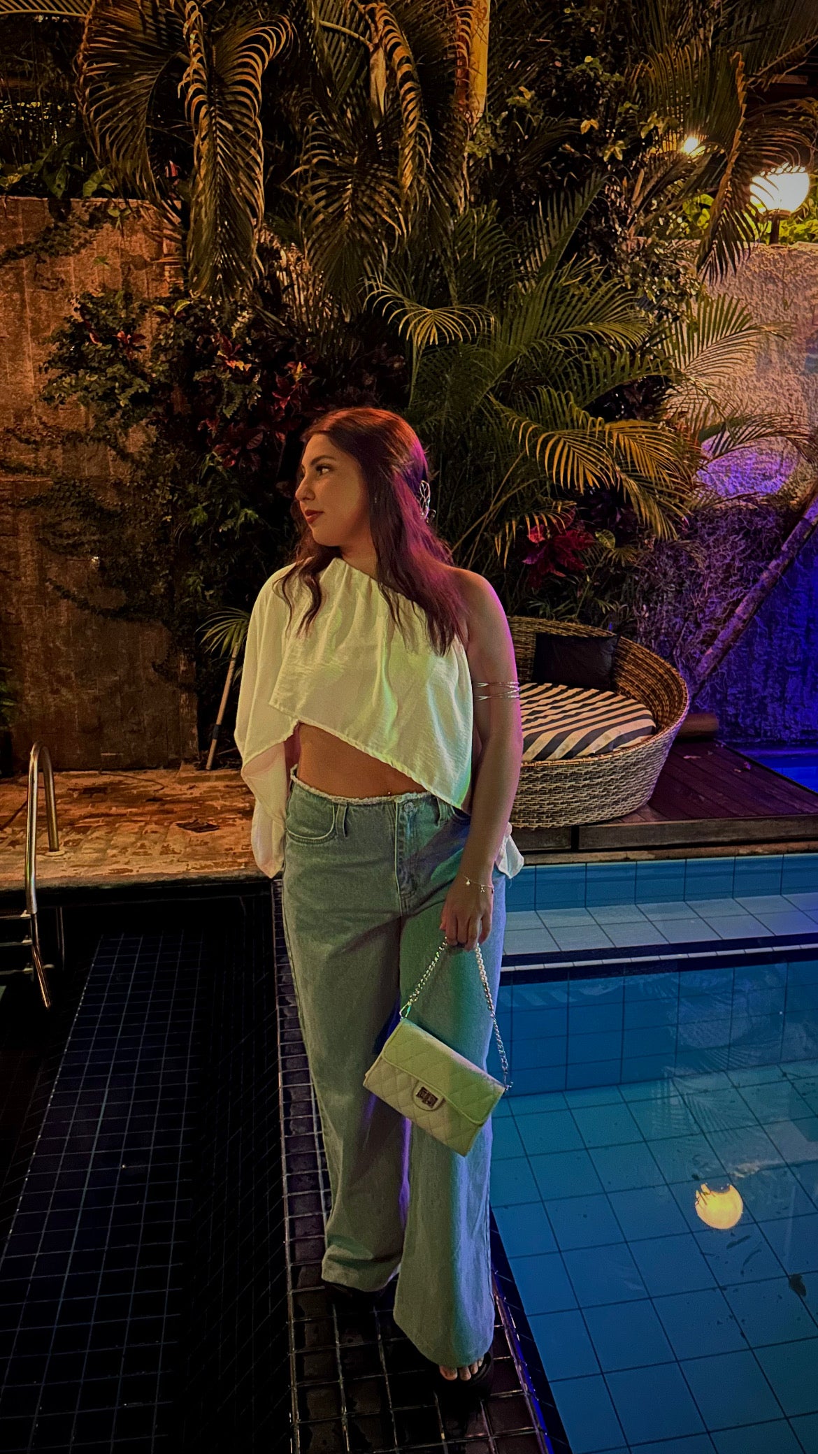 Calça Pantalona Jeans - AZUL CLARO