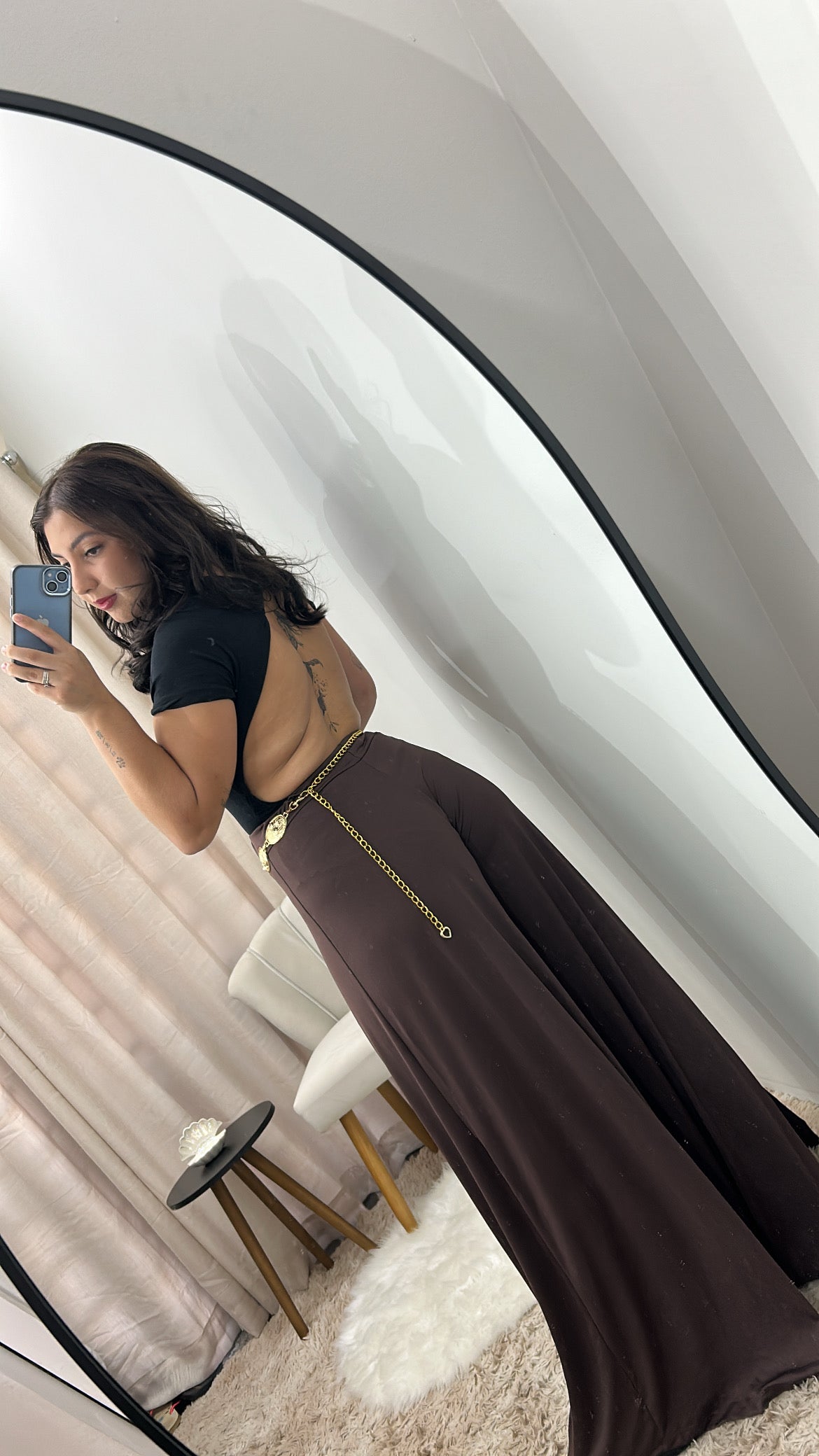Calça Pantalona - MARROM