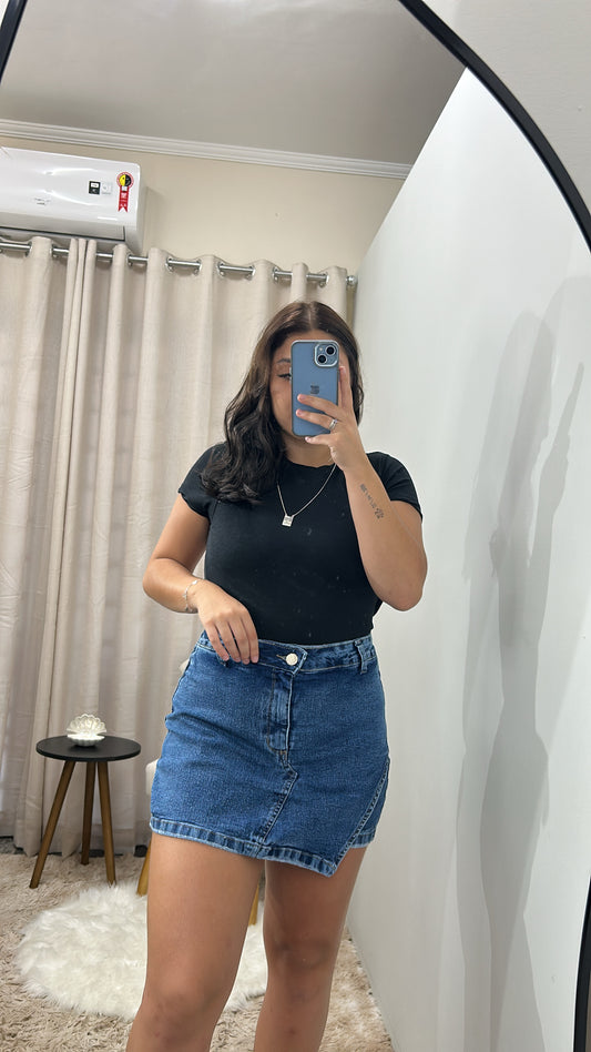 Shorts Saia Jeans - AZUL CLARO