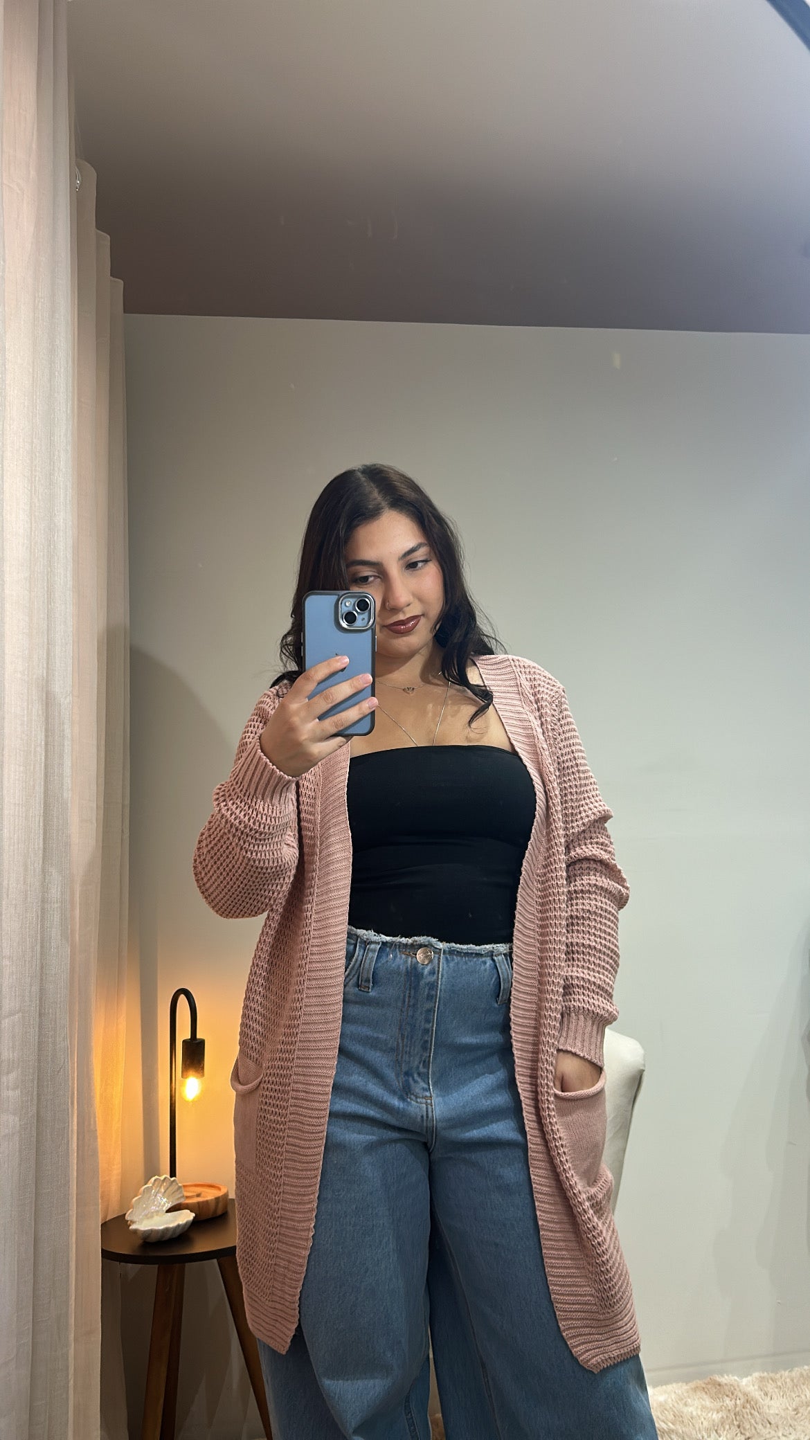 Cardigan - Rosé Tricotado