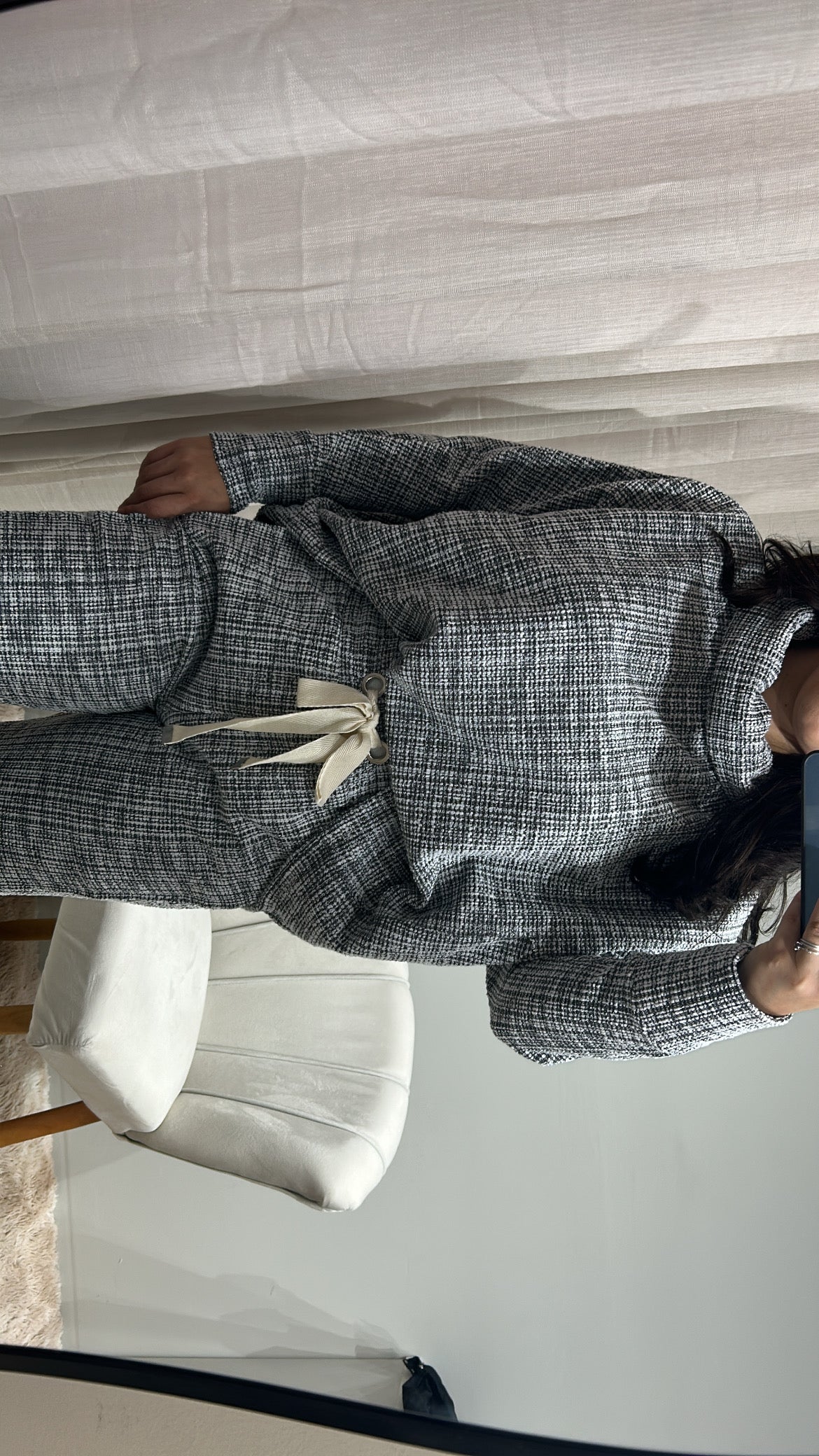 Conjunto Xadrez Confort – Cinza Mescla