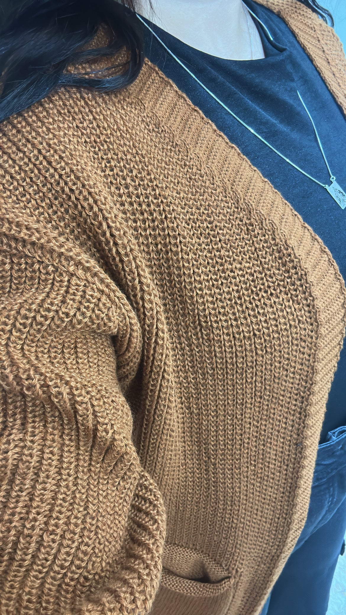 Cardigan Tricotado - Terra Cota