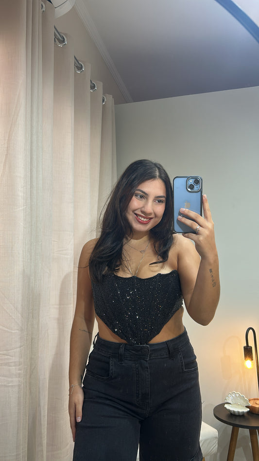 Corset Concha - Preto