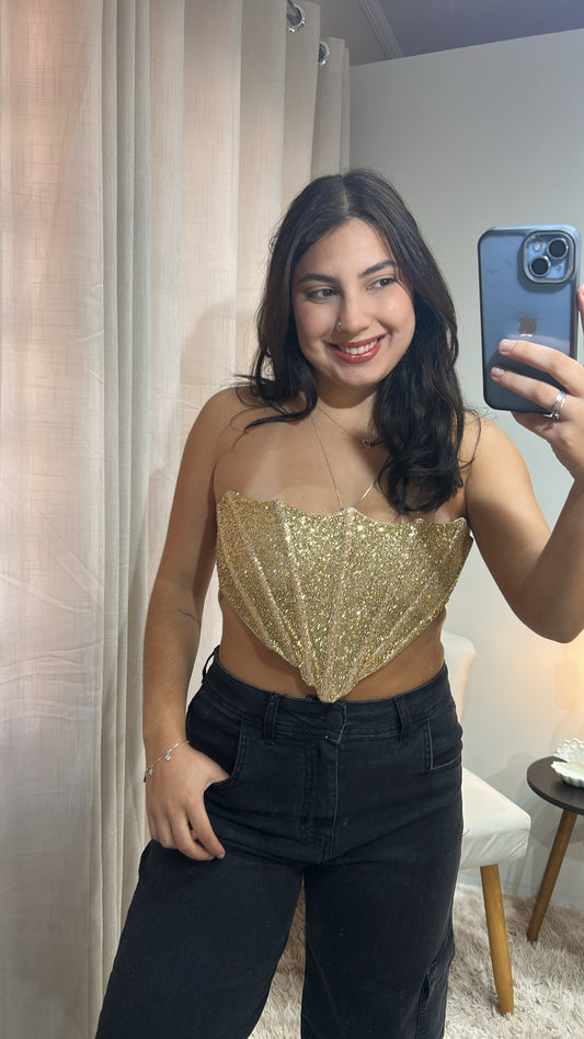 Corset Concha - Dourado