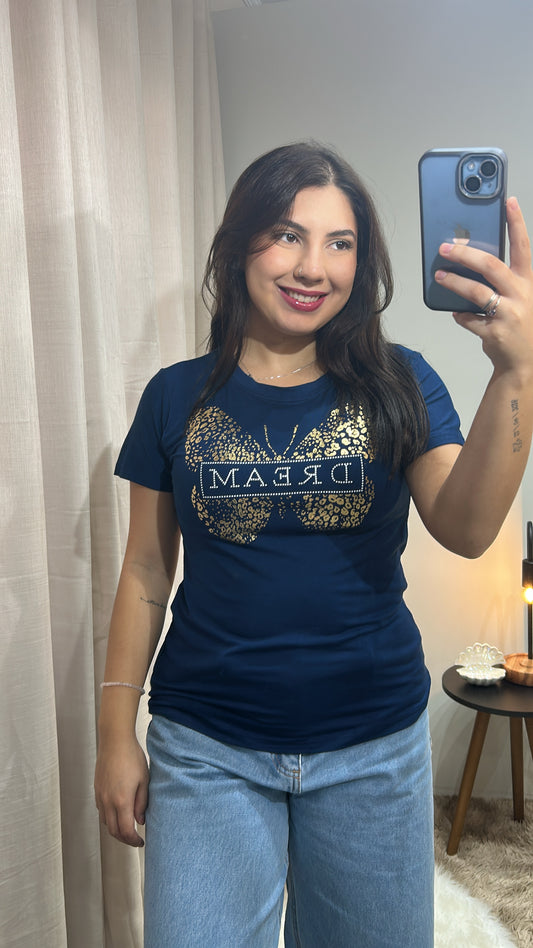 Tshit Borboleta - Azul