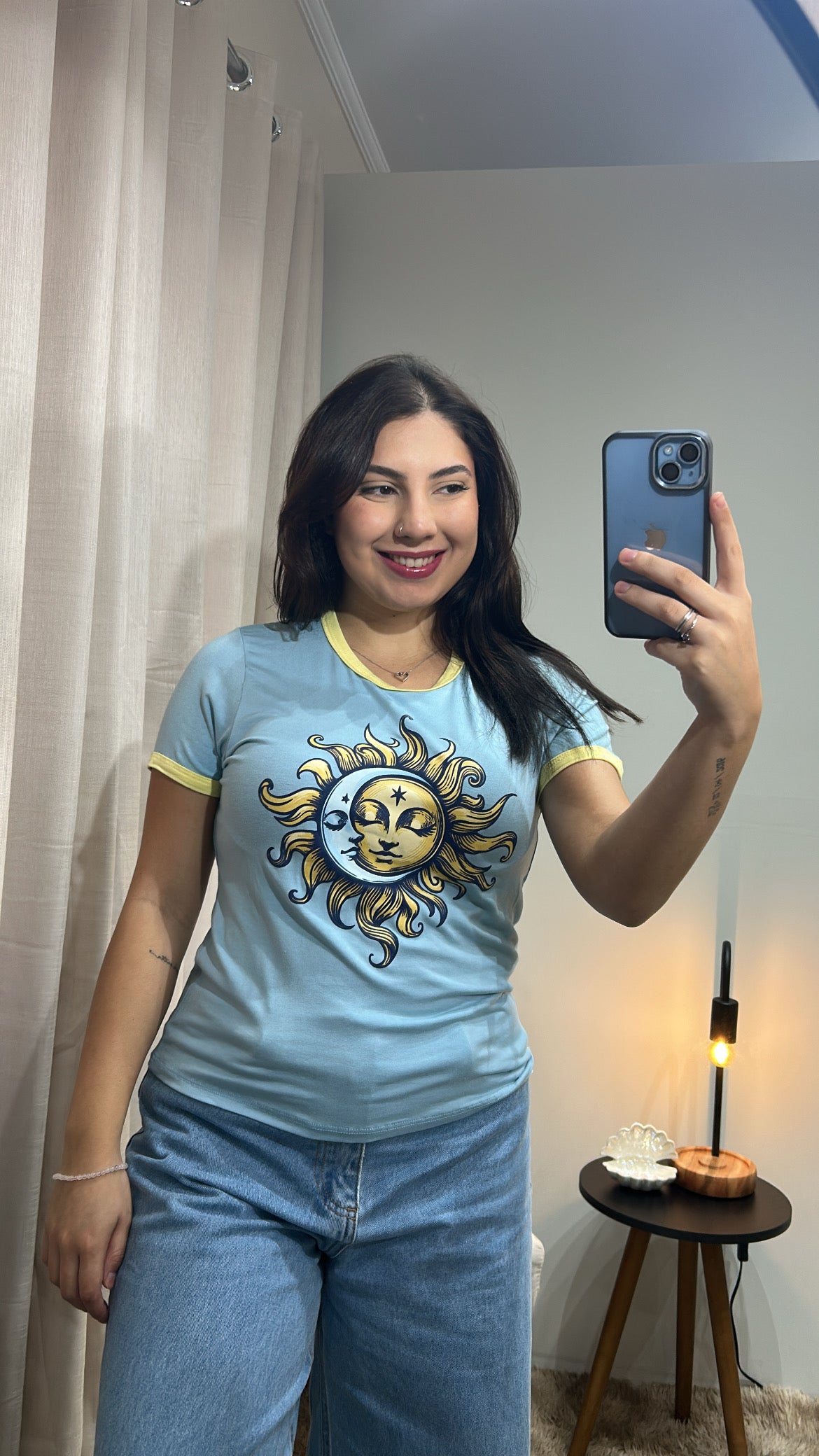 Tshirt Sol&Lua - Azul