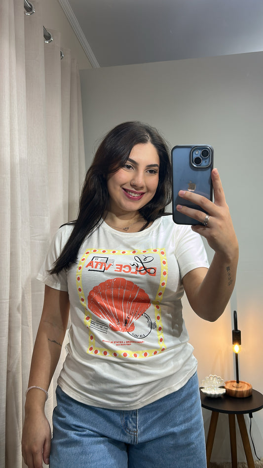Tshirt Concha - Branco