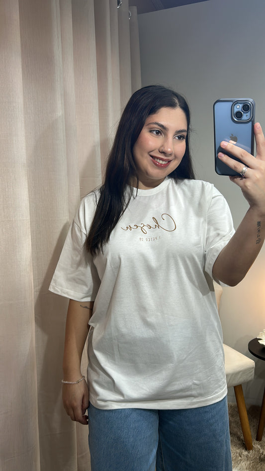 T-Shirt “Chosen” Caramelo -  Off-White