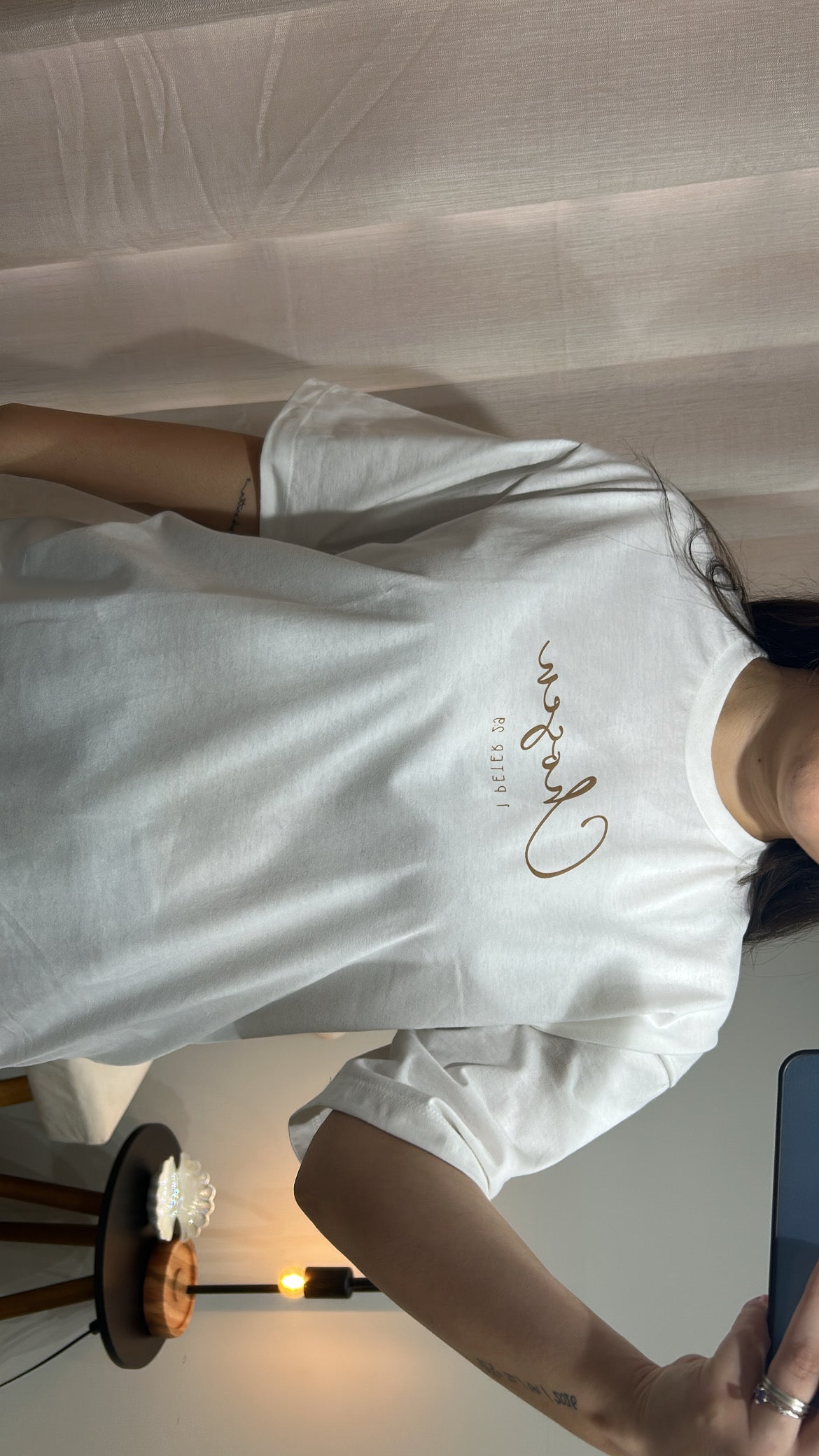 T-Shirt “Chosen” Caramelo -  Off-White