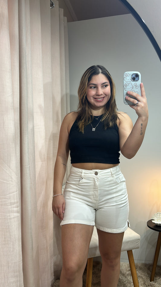 Shorts Jeans - Off White