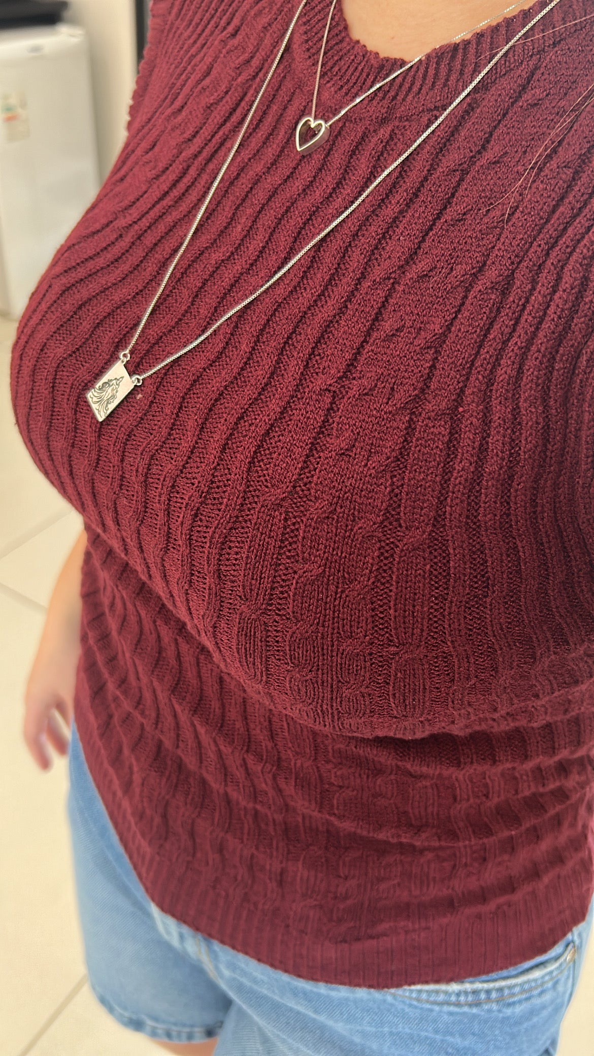 Blusa Regata Tricot - Marsala