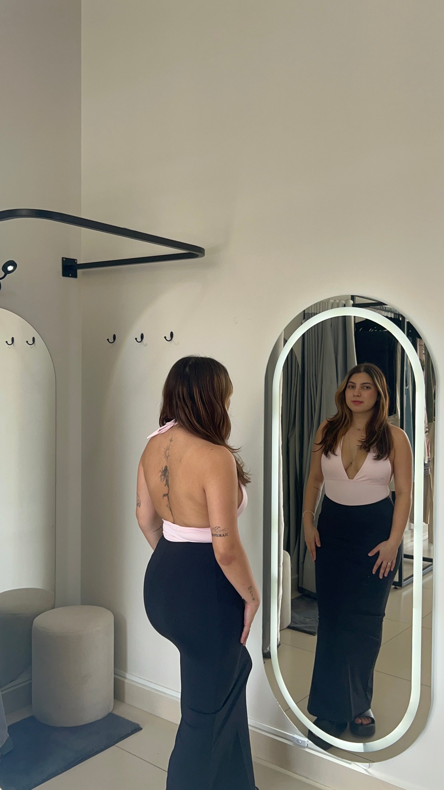 Body Rosa Bebê Decotado - U